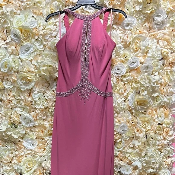 open lace back dress Tiered Ruffle Tulle Prom Dresses FD2993B no slit version – Viniodress main image 1